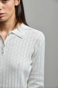 ASHER Presley Polo, White Soho-Boutique