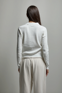 ASHER Presley Polo, White Soho-Boutique