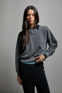 ASHER Sweatshirt Cameron Crewneck, Vintage Black Soho-Boutique