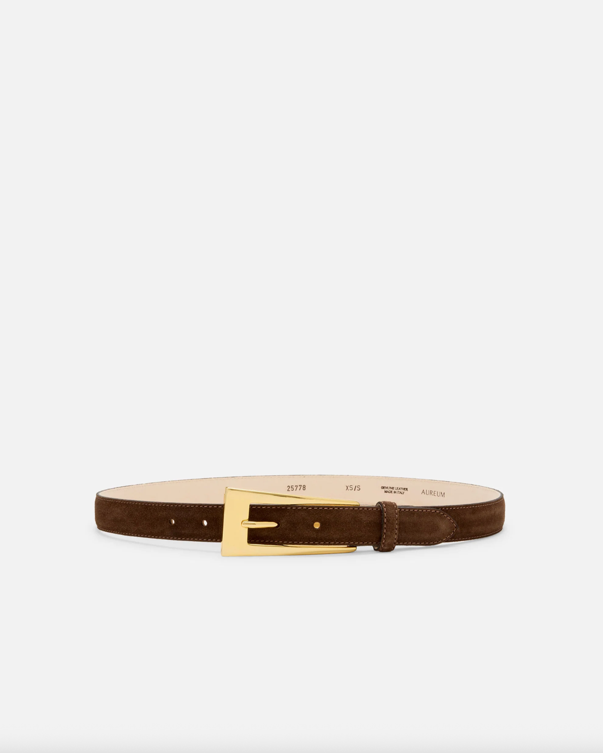 Aureum Belt No. 10 Belt, Chocolate/Gold Soho-Boutique