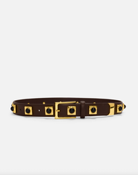 Aureum Belt No.2 Belt, Coco/Gold Soho-Boutique