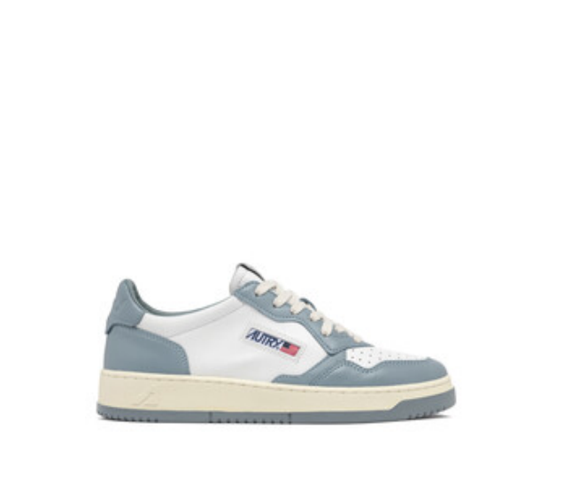 AUTRY Sneakers Medalist Low, White Blue Soho-Boutique