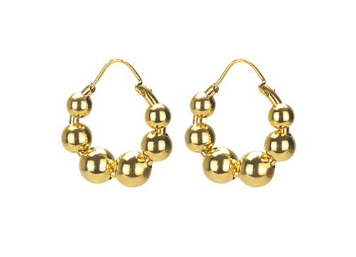 Bonvo Jewelry Earrings Talon Hoops, Gold Soho-Boutique