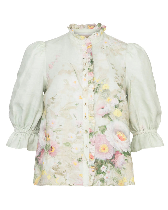 byTiMo Blouse Linen Blouse, Harmony Soho-Boutique