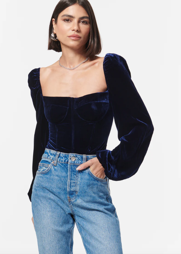 CAMI NYC Darby Bodysuit In Mariposa - ShopStyle Tops