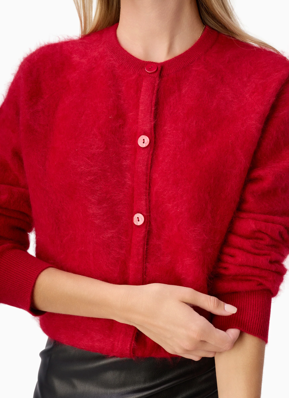 Cami NYC Cardigan Dorian Cashmere Cardigan, Poppy Soho-Boutique