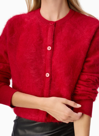 Cami NYC Cardigan Dorian Cashmere Cardigan, Poppy Soho-Boutique