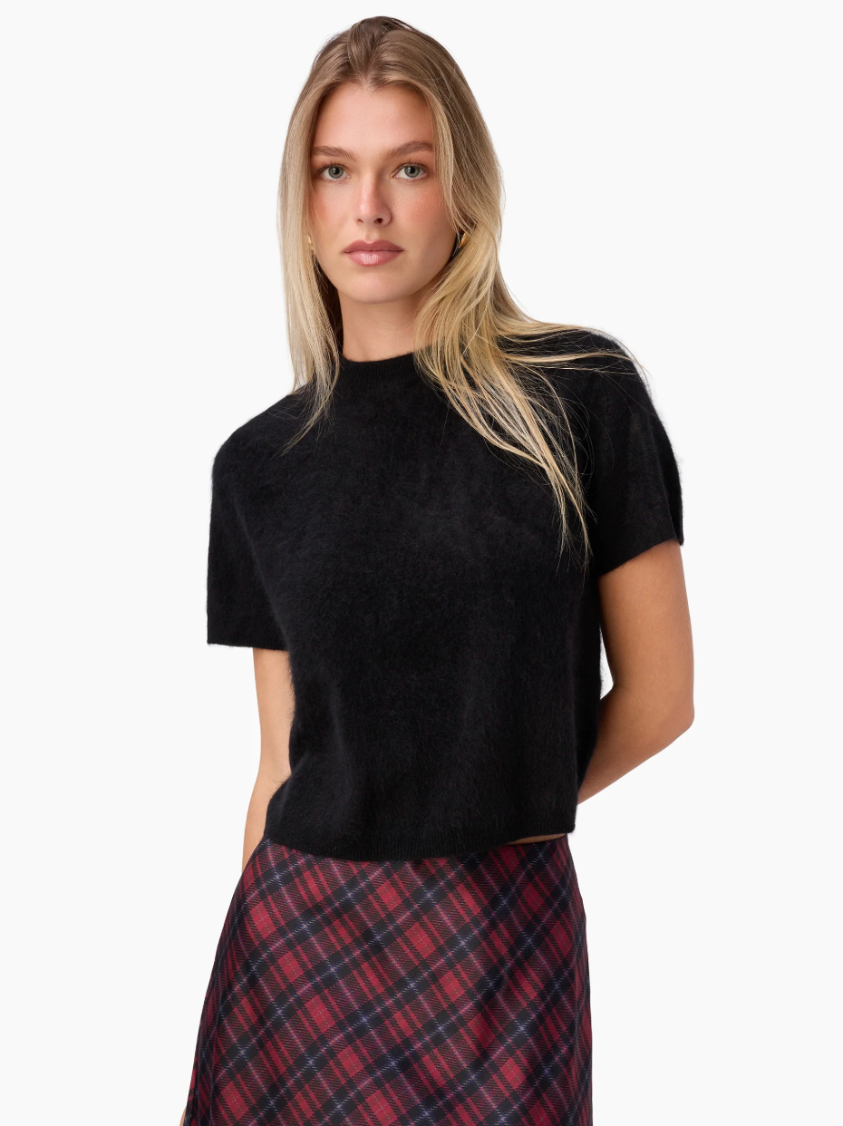 Cami NYC Top Eugeney Cashmere Top, Black Soho-Boutique