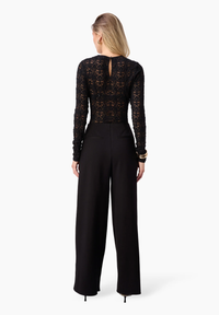 Cami NYC Top Meli Stretch Lace Top, Black Soho-Boutique