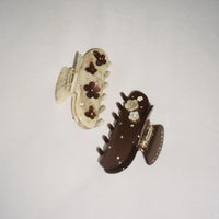 Sweetheart Clip, Chantilly Cocoa Flowers