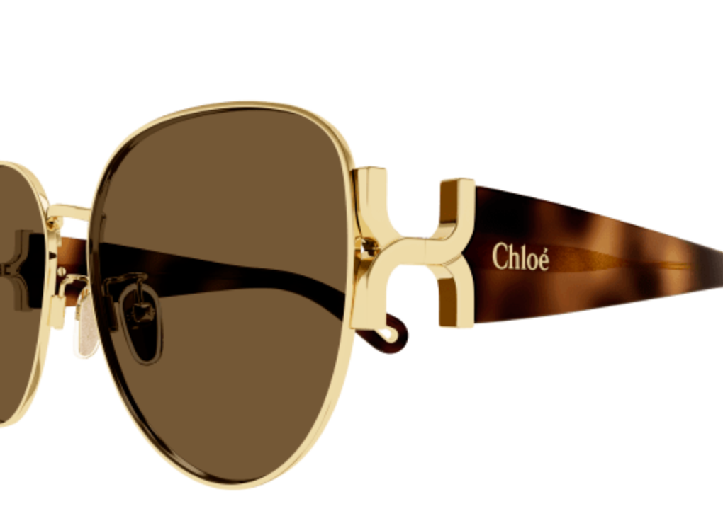 Chloé Sunglasses Chloé Cat-Eye Sunglasses, Gold Havana Soho-Boutique