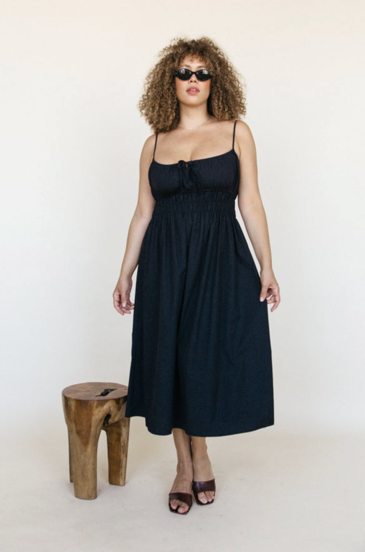 Ciao Lucia Dresses Gabriela Cotton Dress, Black Soho-Boutique