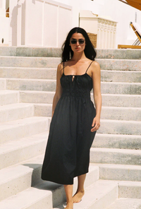 Ciao Lucia Dresses Gabriela Cotton Dress, Black Soho-Boutique