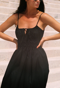 Ciao Lucia Dresses Gabriela Cotton Dress, Black Soho-Boutique