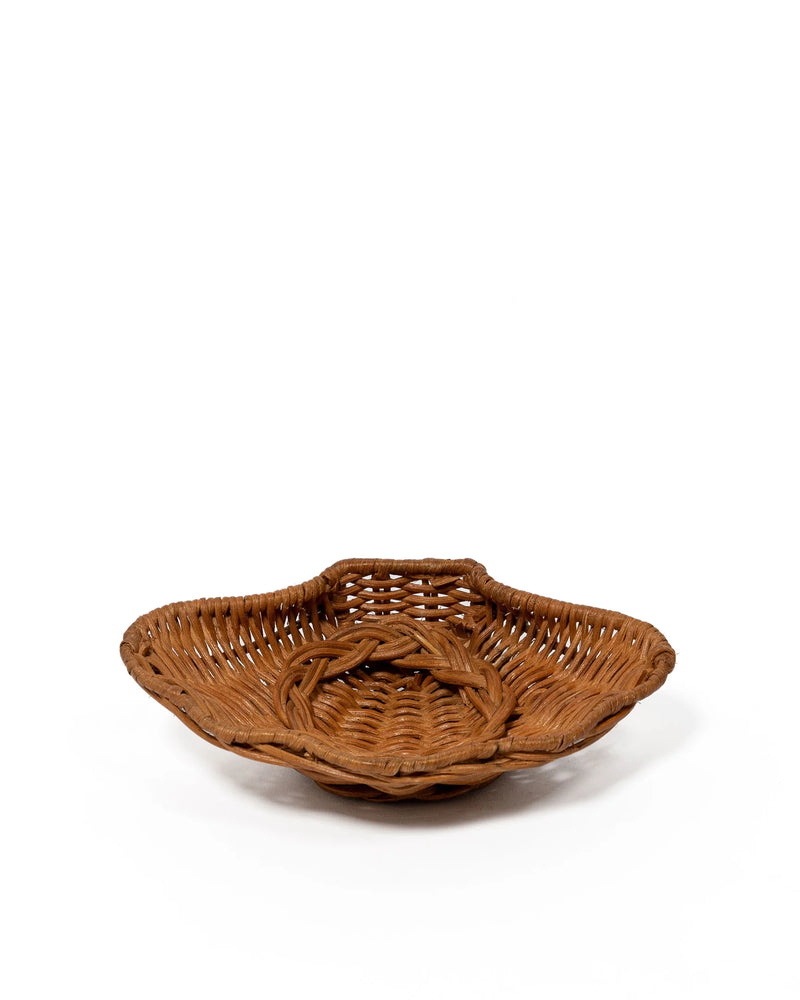 Concha Shell Dish Rattan, Regular