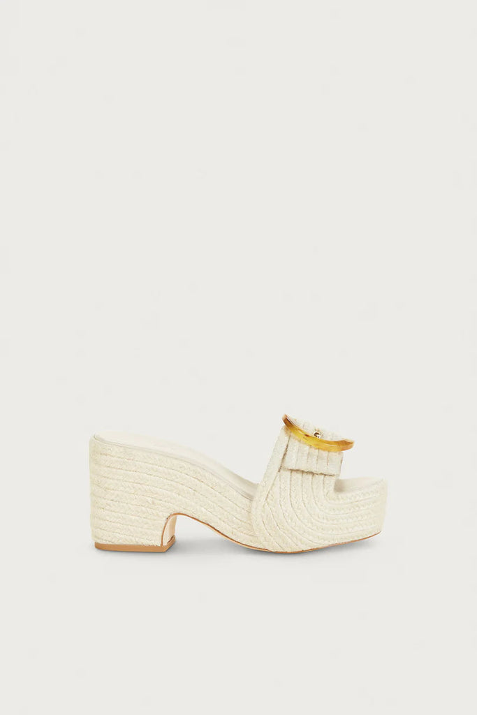 Cult Gaia Shoes Cleia Platform Slide, Off White Soho-Boutique