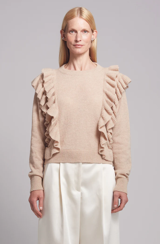Eleven Six Cardigan Elina Sweater, Pale Camel Soho-Boutique