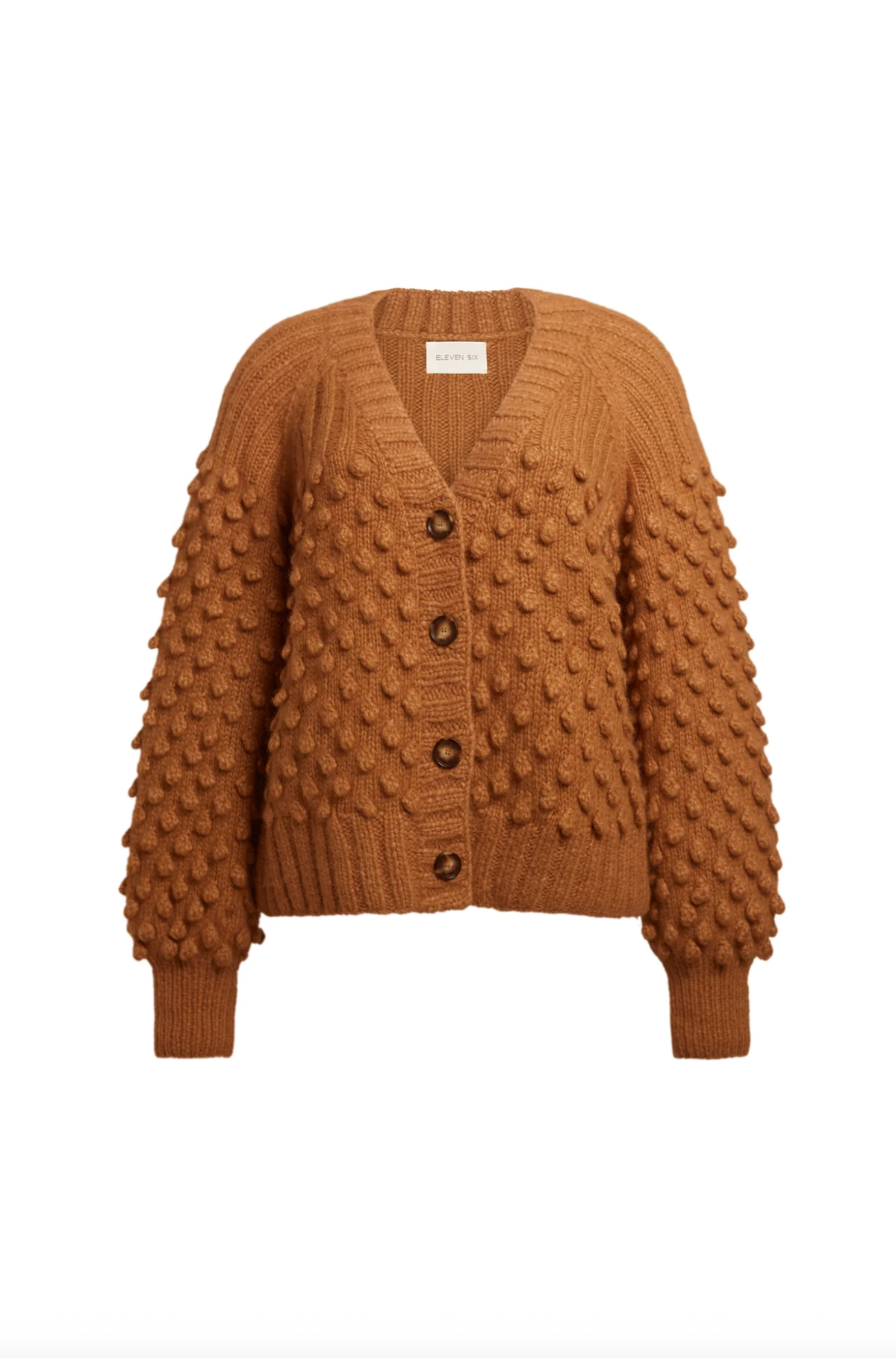 Eleven Six Cardigan Sage Cardi, Rich Camel Soho-Boutique