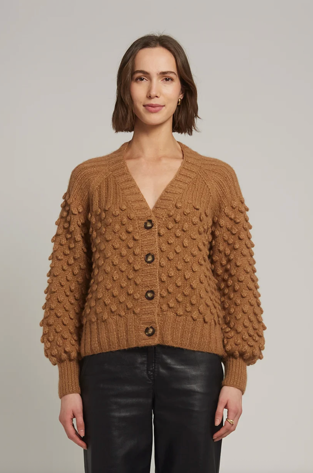 Eleven Six Cardigan Sage Cardi, Rich Camel Soho-Boutique