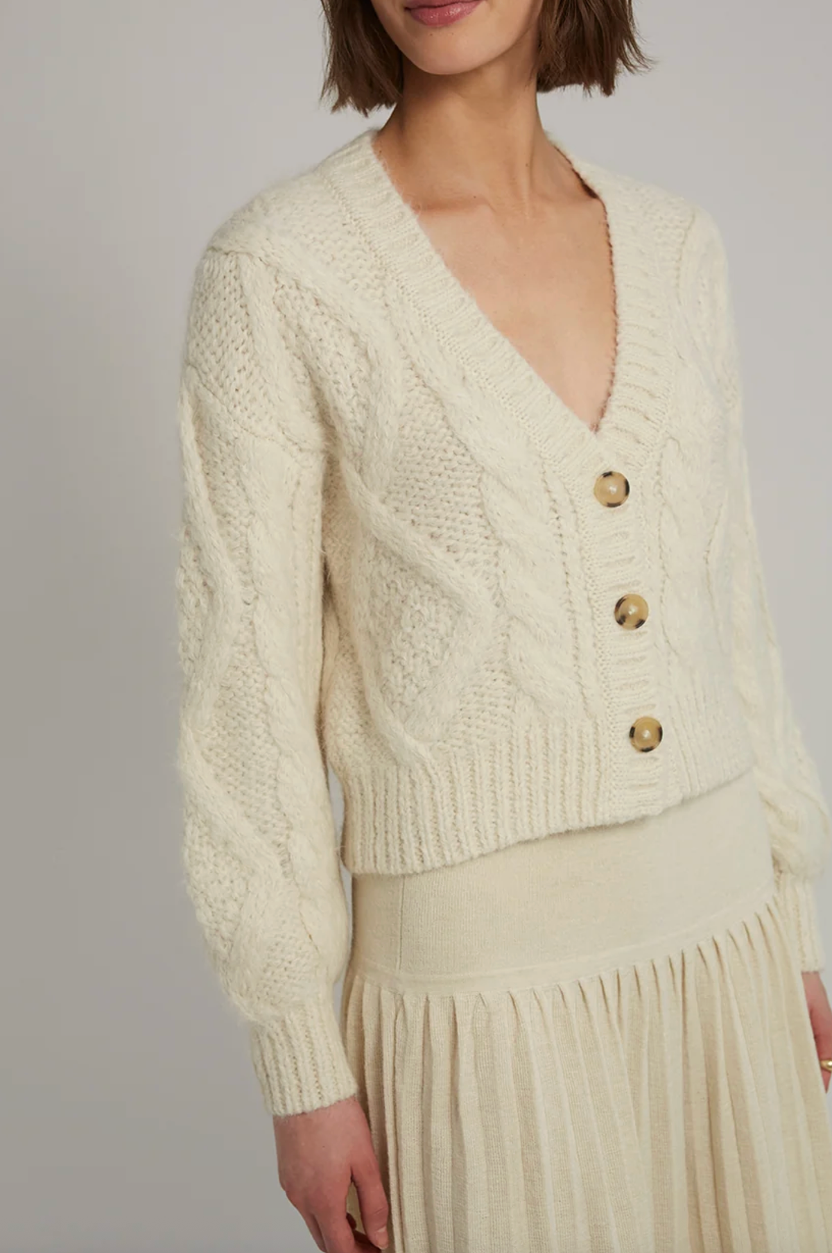 Eleven Six Cardigan Tara Cardi, Ivory Soho-Boutique