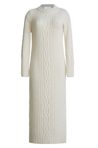 Eleven Six Dress Lora Sweater Dress, Ivory Soho-Boutique