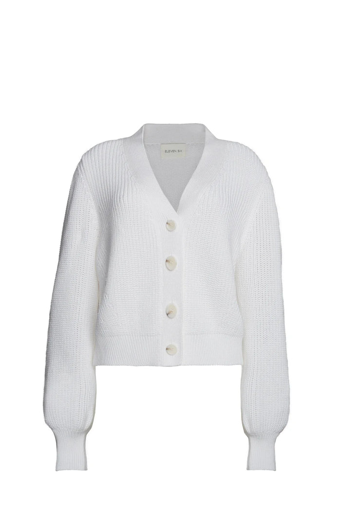 Eleven Six Sweater Isla Cardi, White Soho-Boutique