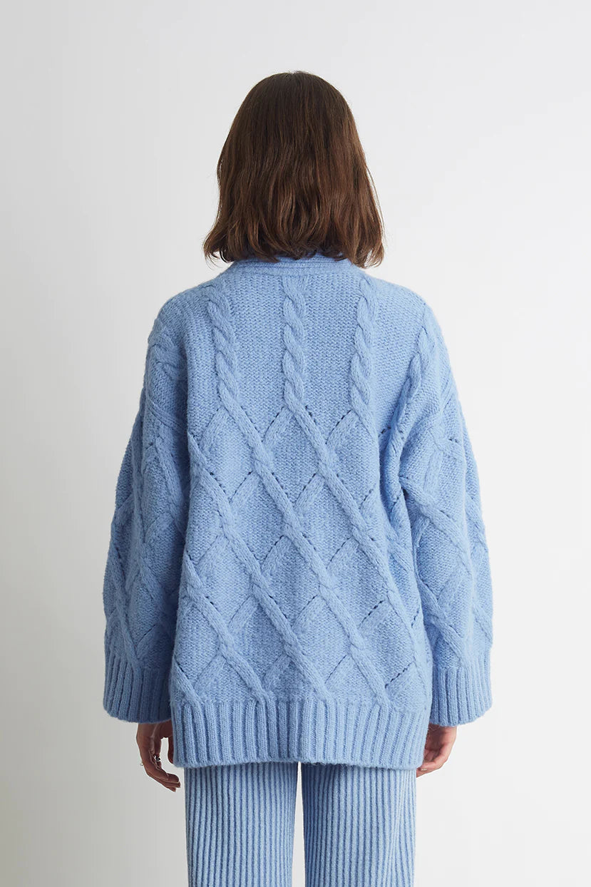 Eleven Six Sweater Kayln Cardi, Peri Blue Soho-Boutique