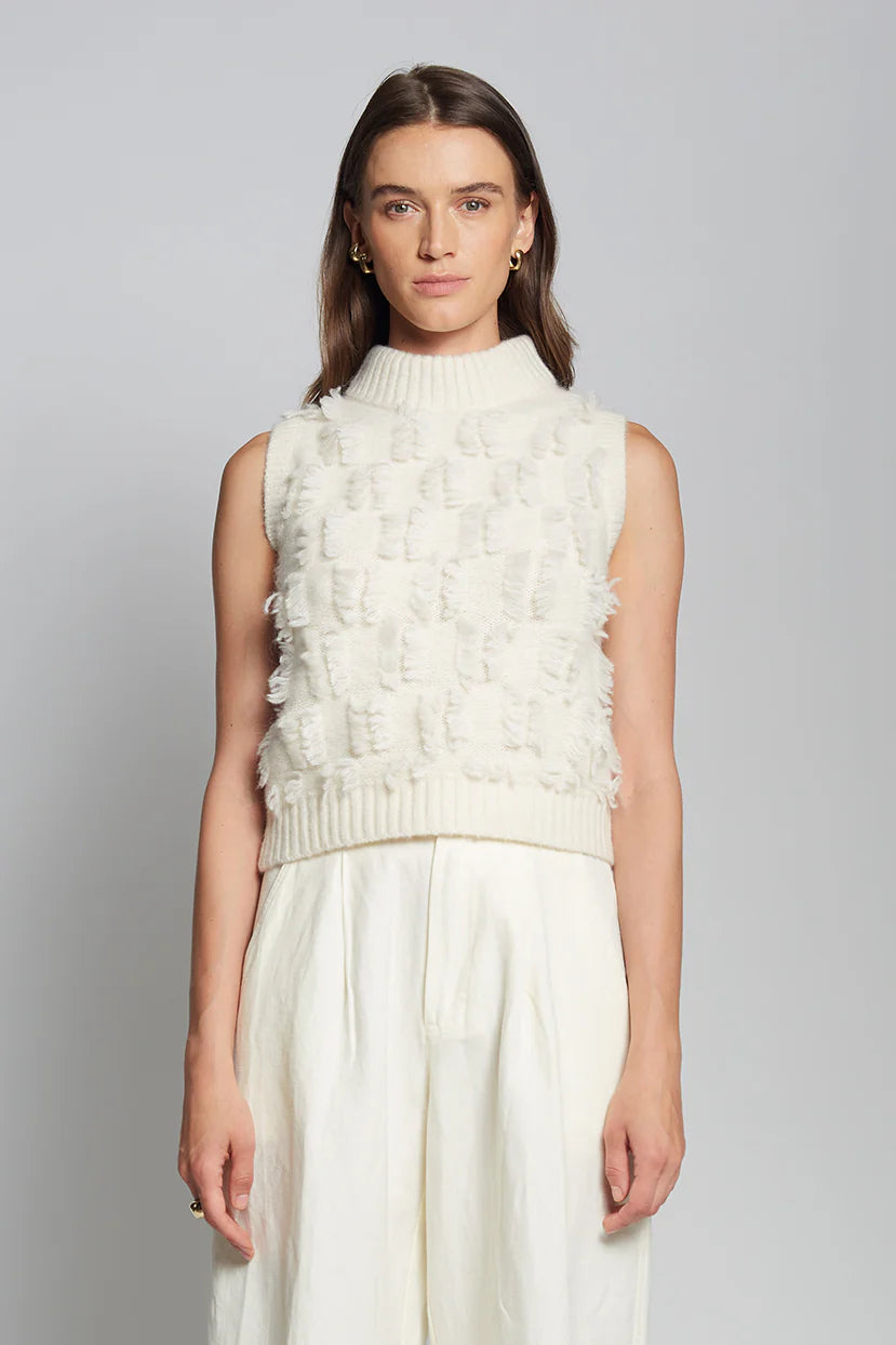 Eleven Six Sweater Stella Tank, Ivory Soho-Boutique