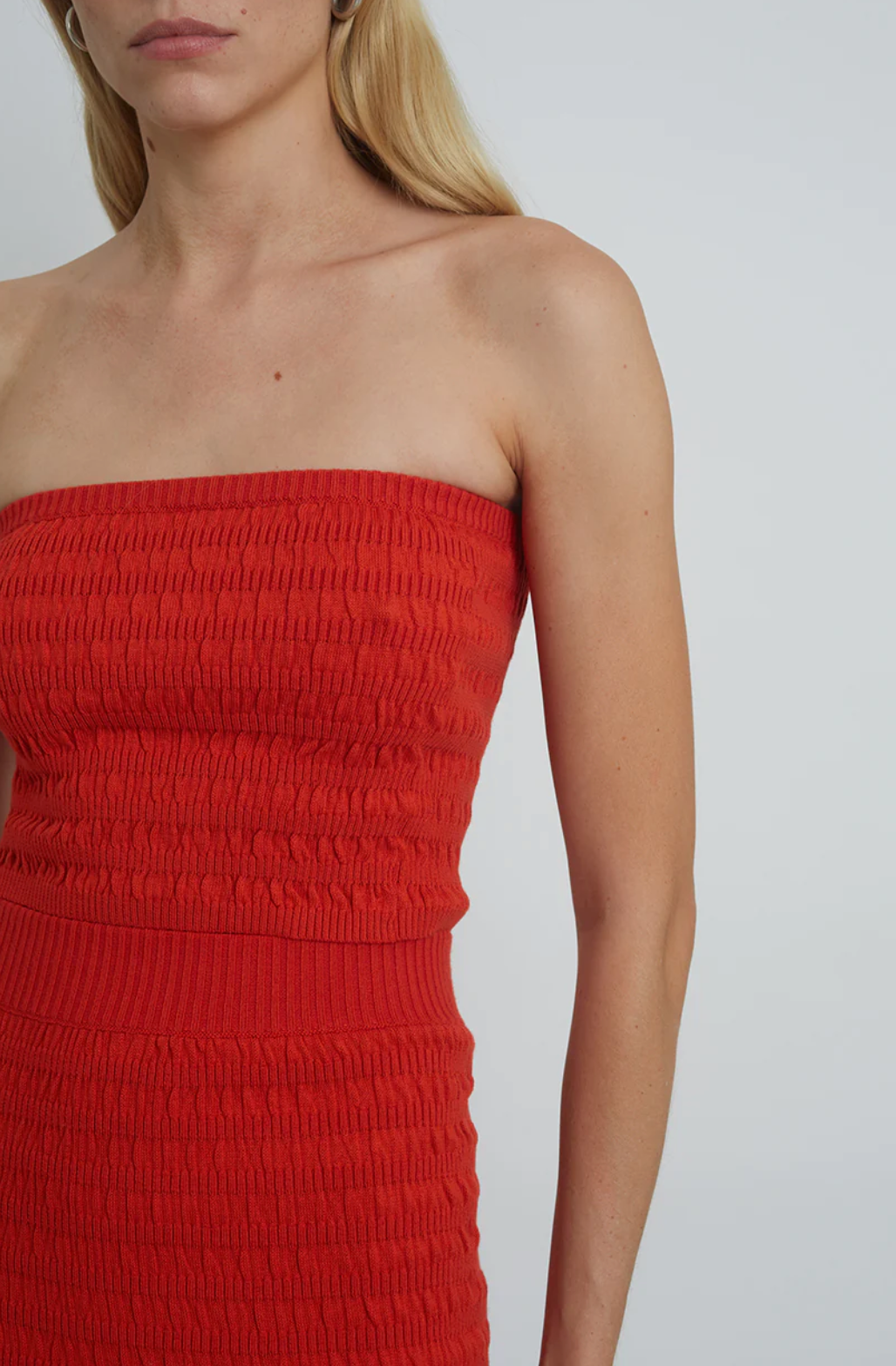 Eleven Six Top Tilly Tube Top, Tomato Soho-Boutique