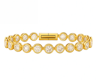 ELLIE VAIL Bracelet Caella Bezel Tennis Bracelet, Gold Soho-Boutique