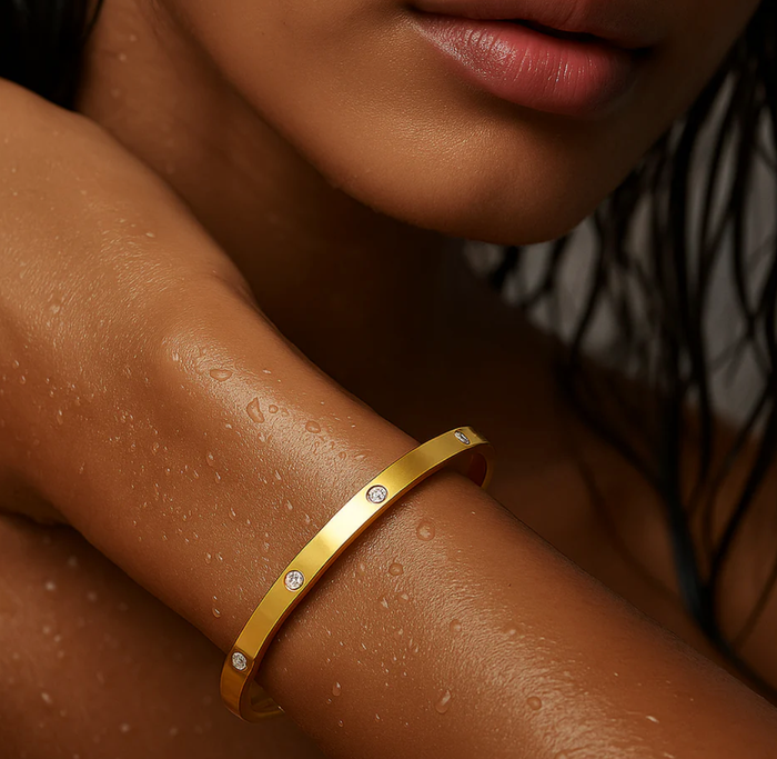 ELLIE VAIL Bracelet Jordyn Bangle Bracelet, Gold Soho-Boutique