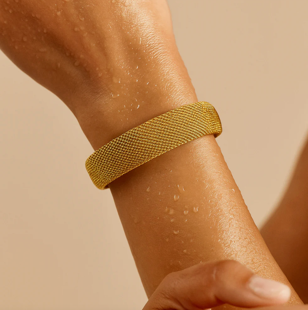 ELLIE VAIL Bracelet Marley Mesh Cuff Bracelet, Gold Soho-Boutique