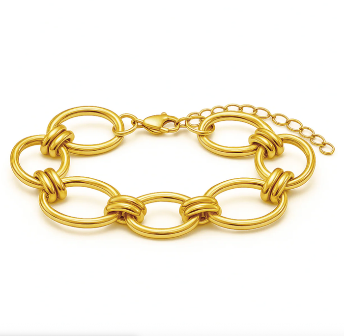 ELLIE VAIL Bracelet Ruby Oval Chain Bracelet Soho-Boutique