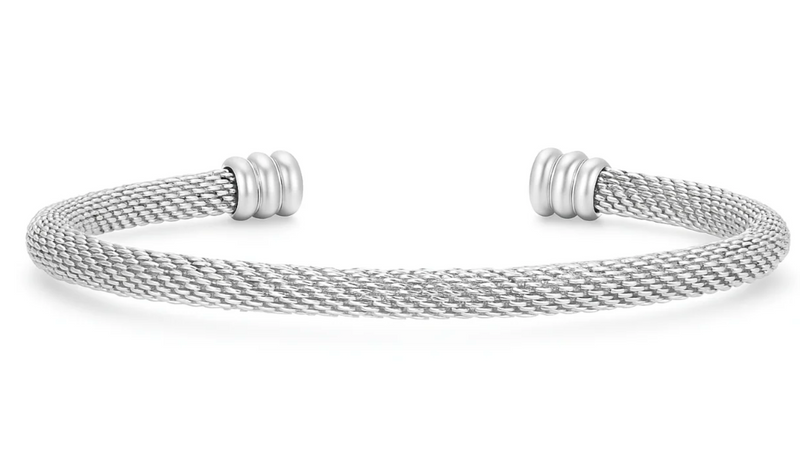ELLIE VAIL Bracelet Sinclair Mesh Cuff Bracelet, Silver Soho-Boutique