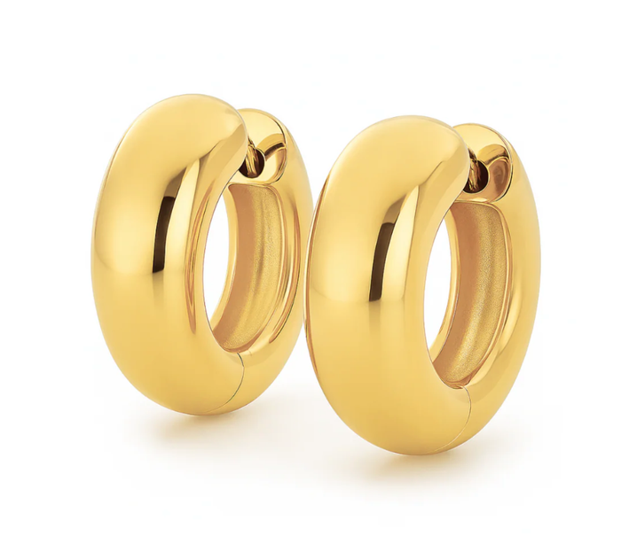 ELLIE VAIL Earrings Auden Huggie Hoop Earring, Gold Soho-Boutique