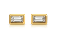 ELLIE VAIL Earrings Bardot Baguette Stud Earring, Gold Soho-Boutique
