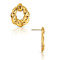 ELLIE VAIL Earrings Colter Twist Knocker Earring, Gold Soho-Boutique