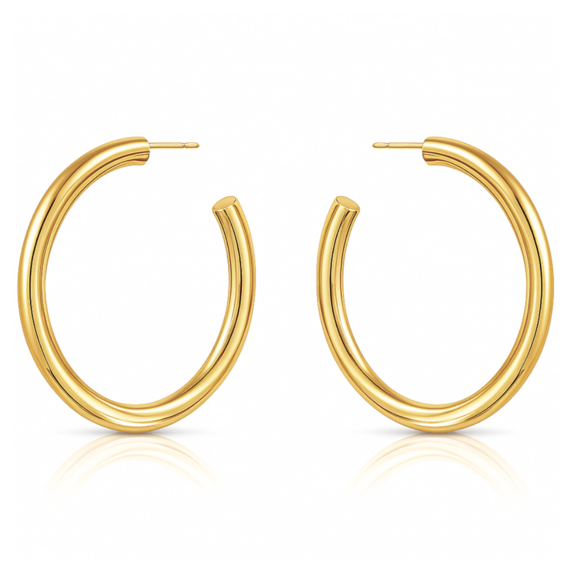 ELLIE VAIL Earrings Flora Large Gold Hoop Soho-Boutique