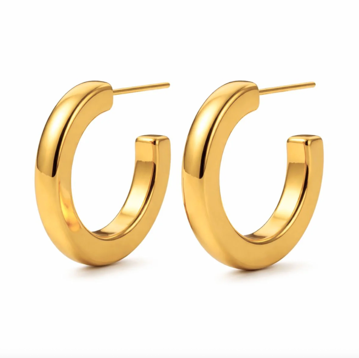ELLIE VAIL Earrings Ivonne Medium Hoop Earring, Gold Soho-Boutique