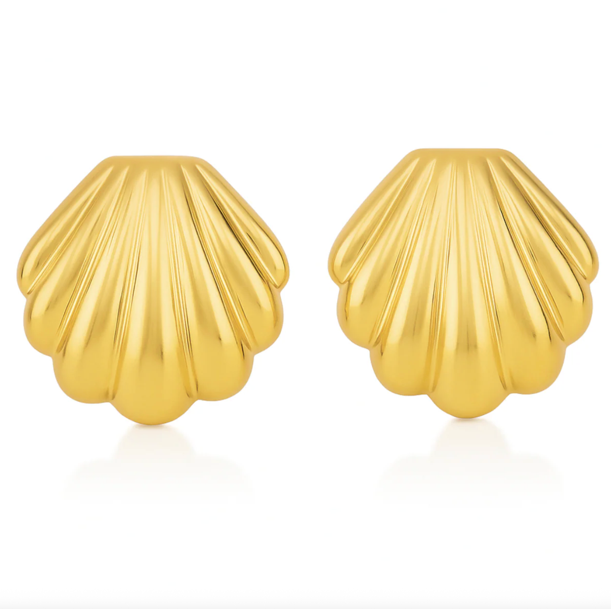 ELLIE VAIL Earrings Izel Shell Earring, Gold Soho-Boutique