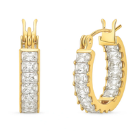 ELLIE VAIL Earrings Lyndsay Huggie Hoop Earring, Gold Soho-Boutique