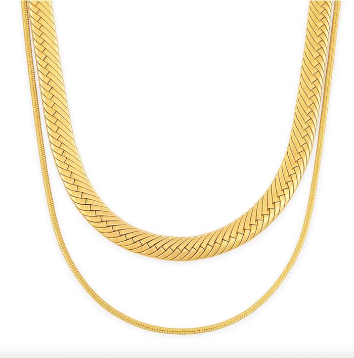 ELLIE VAIL Necklace Cassia Double Chain Necklace Soho-Boutique