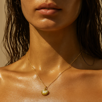 ELLIE VAIL Necklace Georgina Shell Pendant Necklace, Gold Soho-Boutique