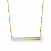 ELLIE VAIL Necklace Lorenza Bar Necklace, Gold Soho-Boutique
