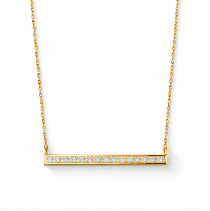 ELLIE VAIL Necklace Lorenza Bar Necklace, Gold Soho-Boutique