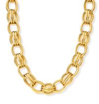 ELLIE VAIL Necklace Louella Chunky Double Chain Necklace, Gold Soho-Boutique