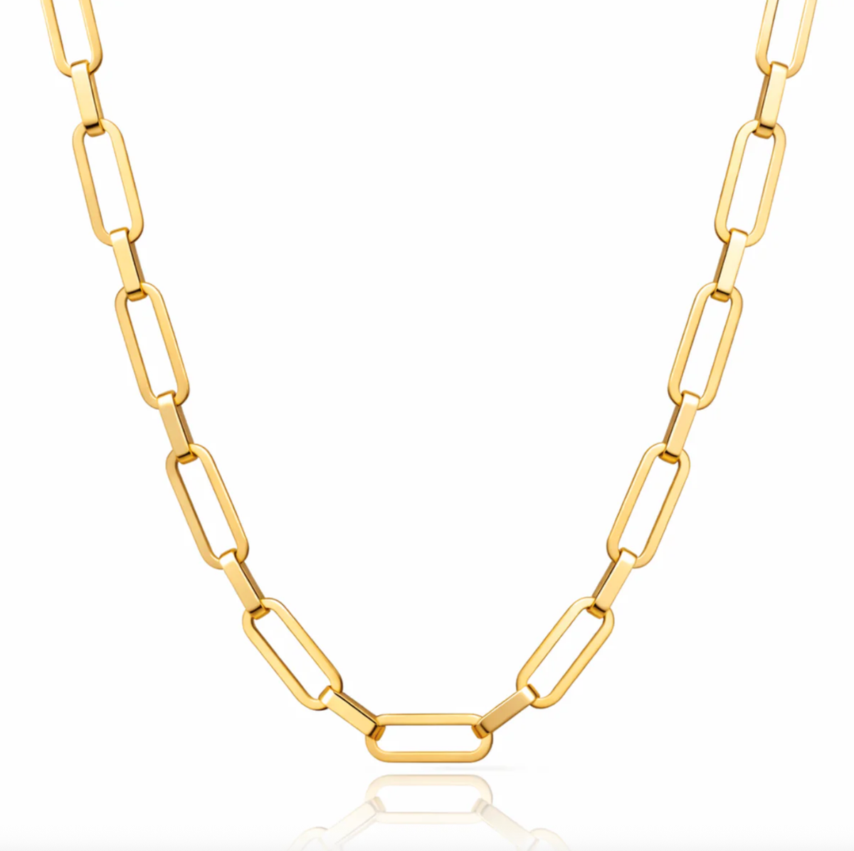 ELLIE VAIL Necklace Patritzia Paperclip Chain Necklace, Gold Soho-Boutique