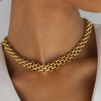 ELLIE VAIL Necklace Rosalinda Chunky Chain Toggle Necklace, Gold Soho-Boutique
