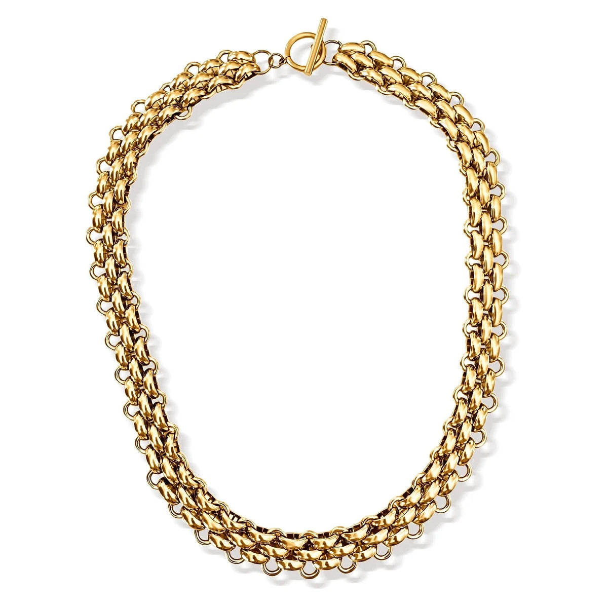 ELLIE VAIL Necklace Rosalinda Chunky Chain Toggle Necklace, Gold Soho-Boutique