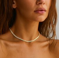 ELLIE VAIL Necklace Rosie Double Tennis Choker Necklace Soho-Boutique